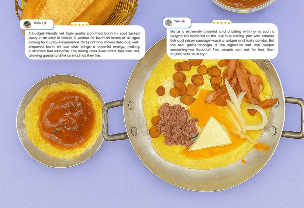 Banh Mi Chao Bue Due receives plenty of praise from local customers